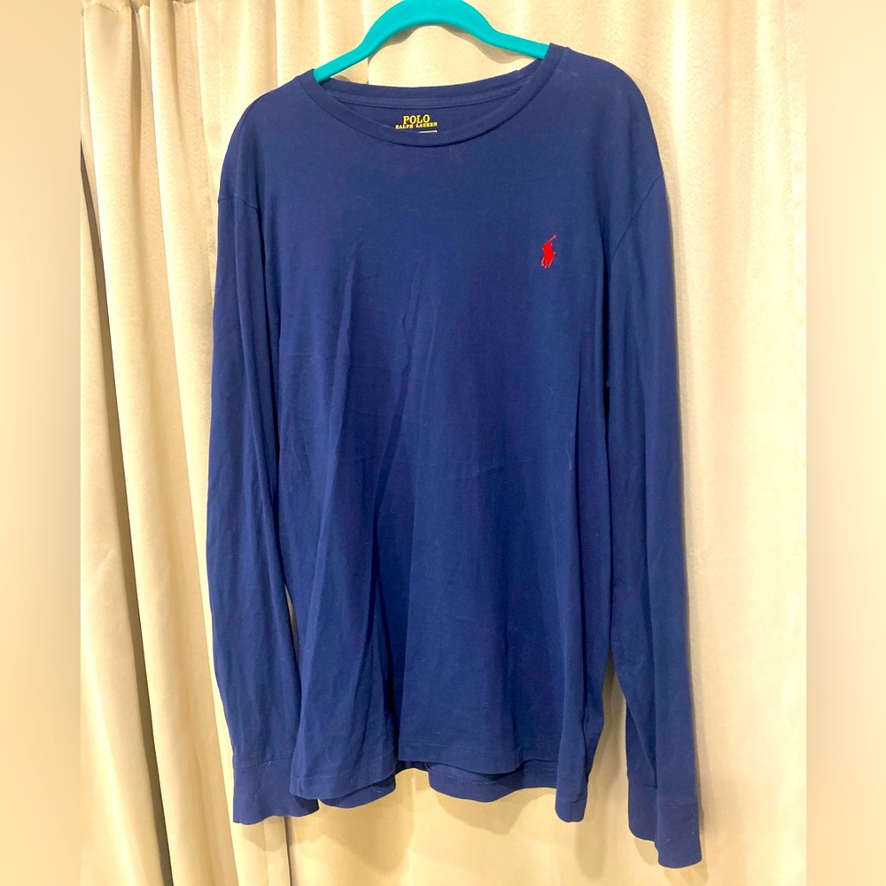 Navy blue polo long sleeve